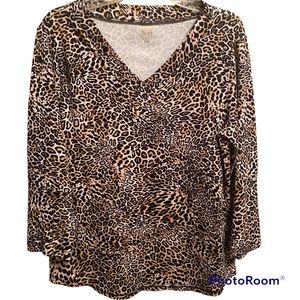 (Like New) Women’s Cheetah Print Top